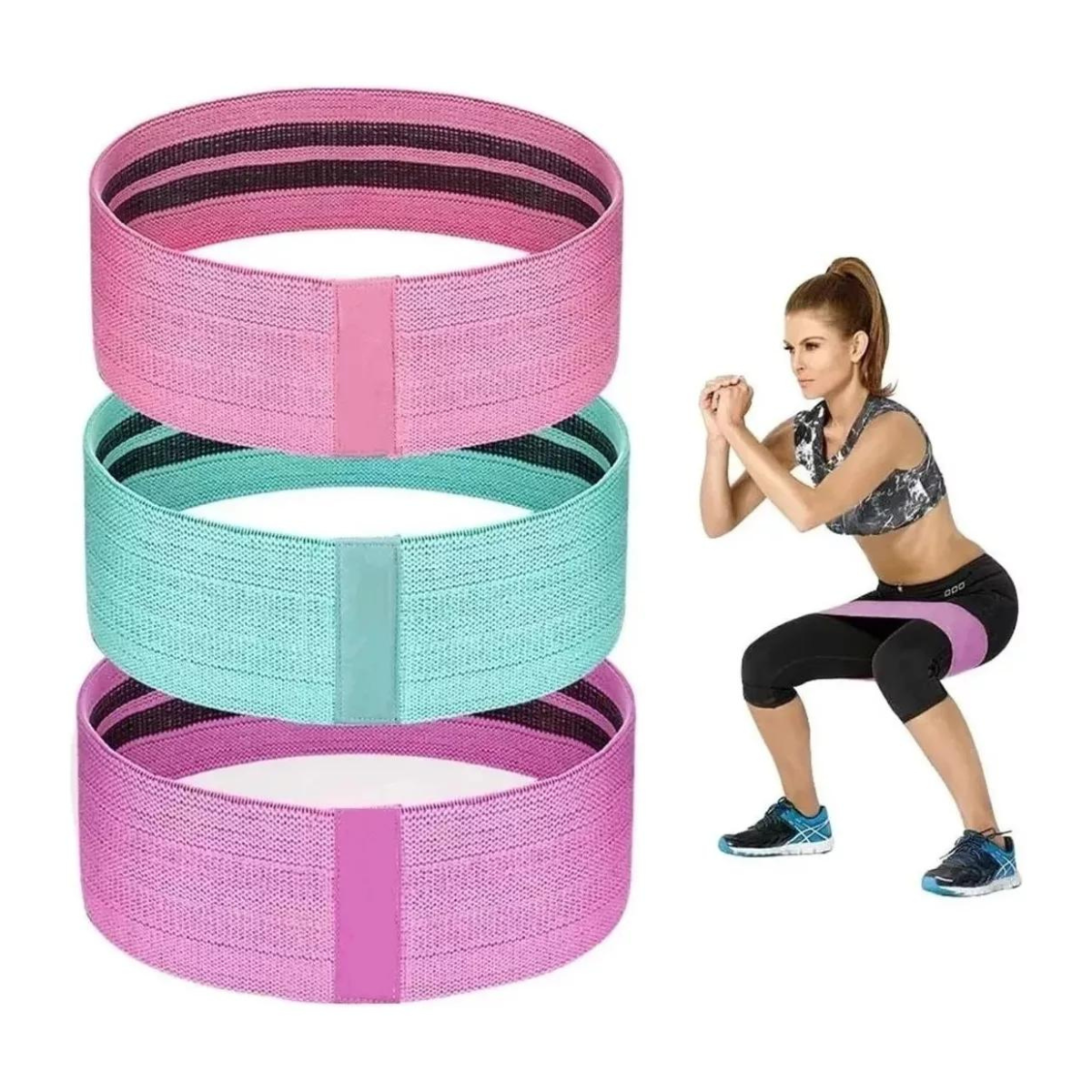 Set de 3 Bandas Elásticas de Fitness